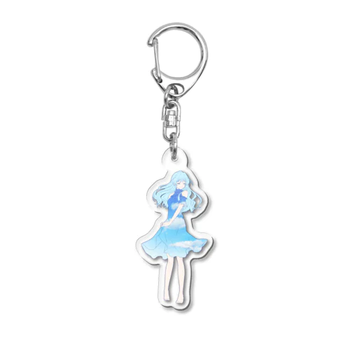 空色少女 Acrylic Key Chain