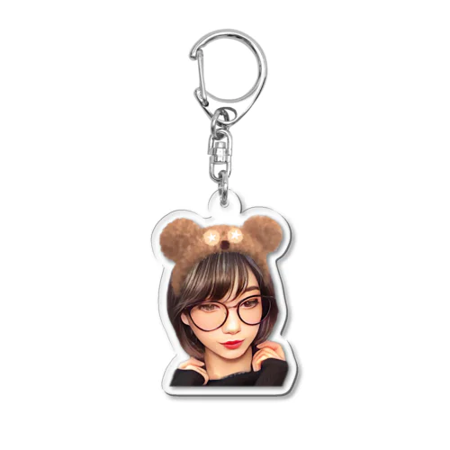 Bear Girl ☆◡̈⋆ Acrylic Key Chain