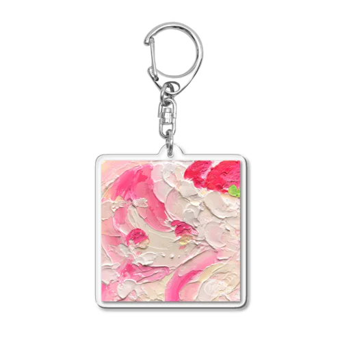 あまいあまいの、のみこんで Acrylic Key Chain