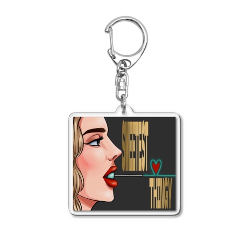 SWEETEST THINGY Acrylic Key Chain