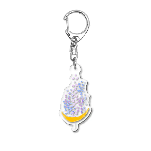 月の傘 Acrylic Key Chain