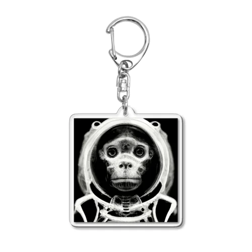 Space Monkey #2 Acrylic Key Chain