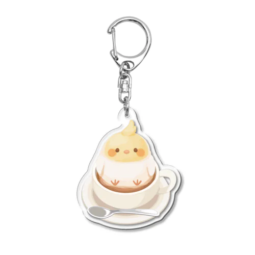 オカメインコのラテ Acrylic Key Chain