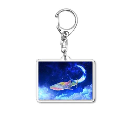 虹色ジンベイザメさん Acrylic Key Chain