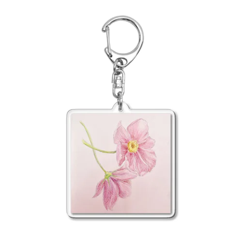 秋桜(コスモス) Acrylic Key Chain