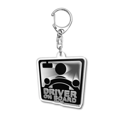 DRIVER ON BOARD(3D) Acrylic Key Chain