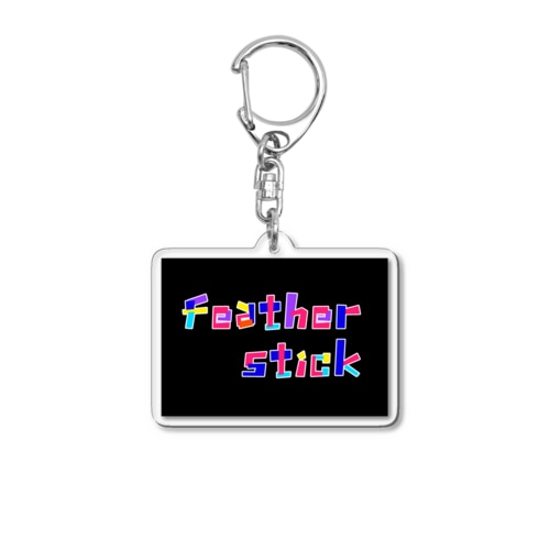 フェザースティック　文字ロゴ2段 Acrylic Key Chain