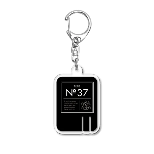 [T2MS] No.37 サウナアクリルキーホルダー_BK Acrylic Key Chain