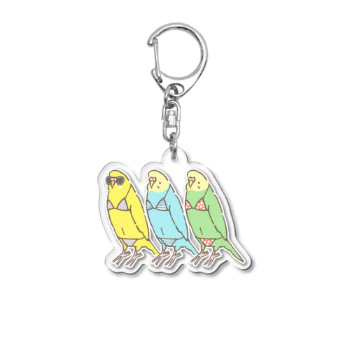 ビキニのインコ Acrylic Key Chain