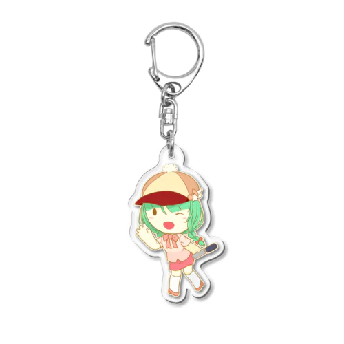 シフォン人形　歌のお姉さん風 Acrylic Key Chain