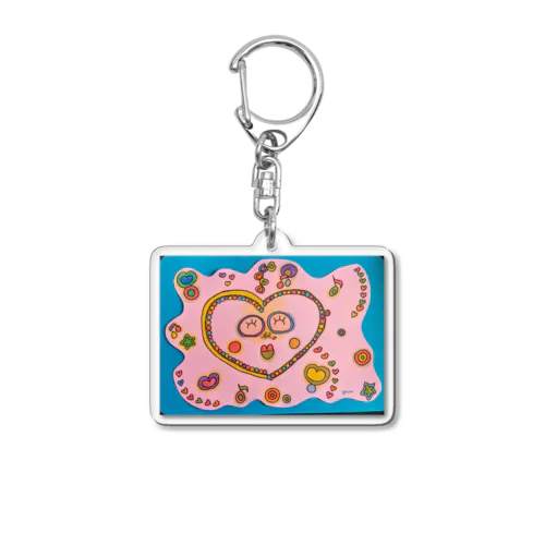 ハートな鼻毛さん💗 Acrylic Key Chain