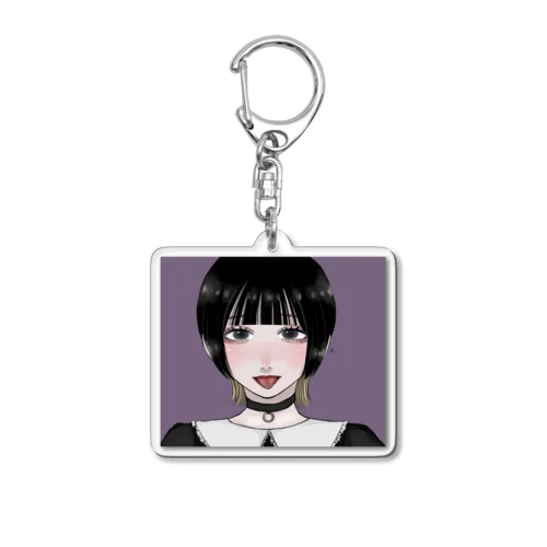 舌ﾋﾟｱﾋﾟ女の子 Acrylic Key Chain