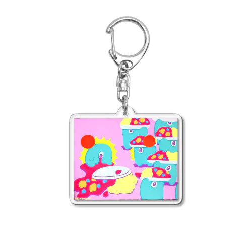 えいりあん食堂 Acrylic Key Chain