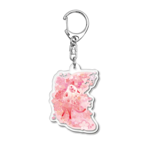 Spring Acrylic Key Chain