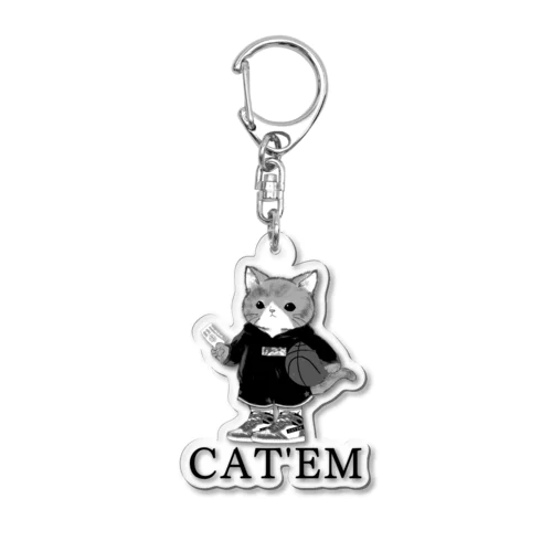 BASKE CAT 'Shadow'　スニーカーを履いた猫のブランド Acrylic Key Chain