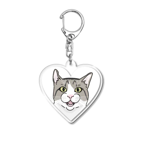 どうしたの猫くん。(Heart ver.) Acrylic Key Chain