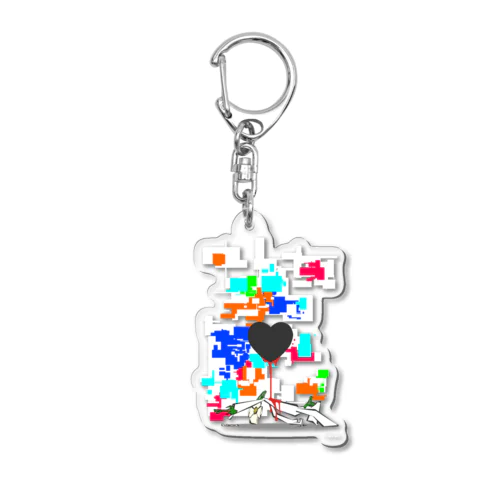 見えない恐怖 Acrylic Key Chain