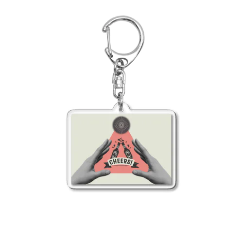 cheers Acrylic Key Chain