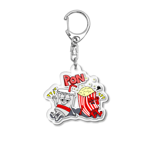 Drink&Popcorn Acrylic Key Chain