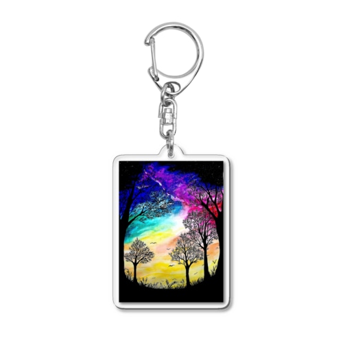 水彩4 Acrylic Key Chain