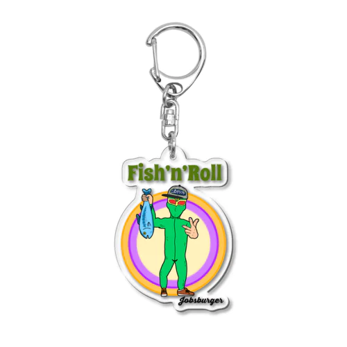 Fish’n’Roll Acrylic Key Chain