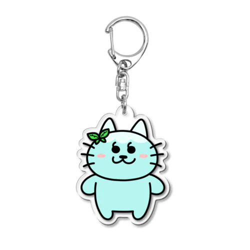 ミントかっこにゃんアクキー Acrylic Key Chain