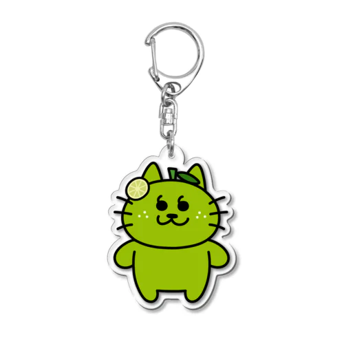 ライムかっこにゃんアクキー Acrylic Key Chain