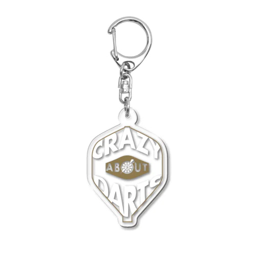 crazy about darts Acrylic Key Chain