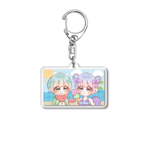 ばぶるみSummerアクリルキーホルダー Acrylic Key Chain