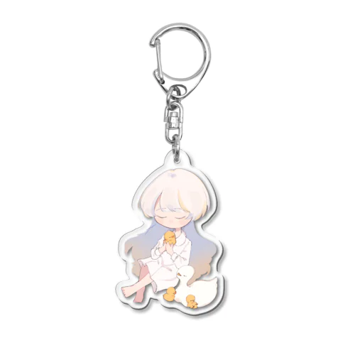 アヒルとヒヨコ Acrylic Key Chain