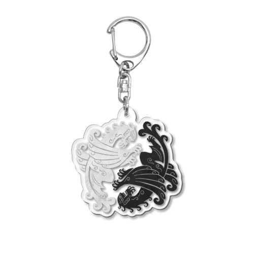 羽人　陰陽紋風 Acrylic Key Chain