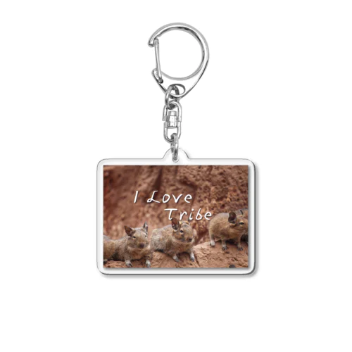 I LOVE Tribe Acrylic Key Chain