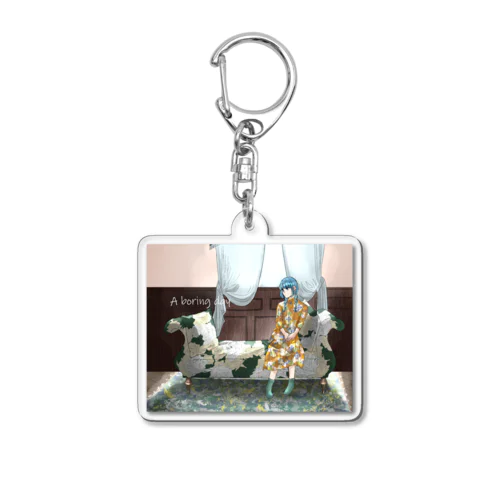 a boring day Acrylic Key Chain