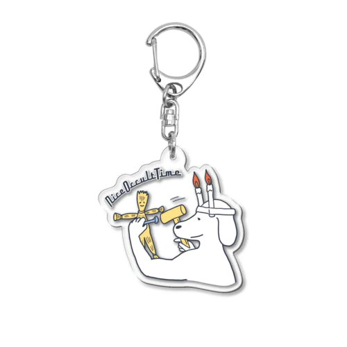 ナイスオカルトタイム🕯️(犬) Acrylic Key Chain