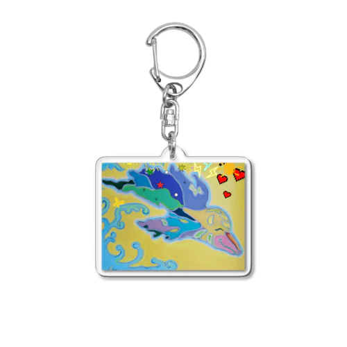 Mary's  tweets『ワーイ、海水浴って最高!!』 Acrylic Key Chain