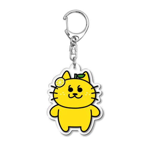 レモンかっこにゃんアクキー Acrylic Key Chain