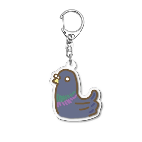 ゆるい　はと Acrylic Key Chain