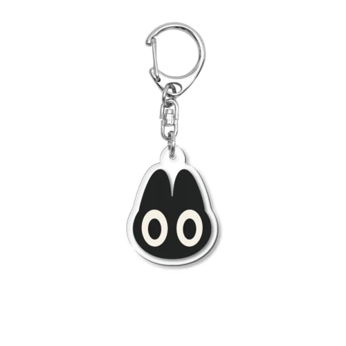 くろねこ？ Acrylic Key Chain