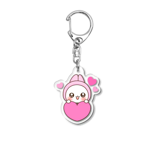 らぶうさ　ピンクハート♡ Acrylic Key Chain