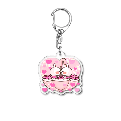 らぶうさ　ラブリー♡アンブレラ Acrylic Key Chain