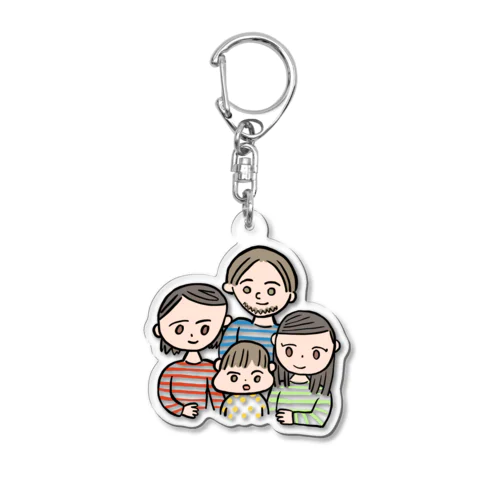 かぞく Acrylic Key Chain