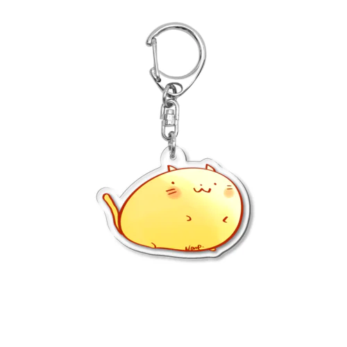 黙っているにゃむねこ Acrylic Key Chain