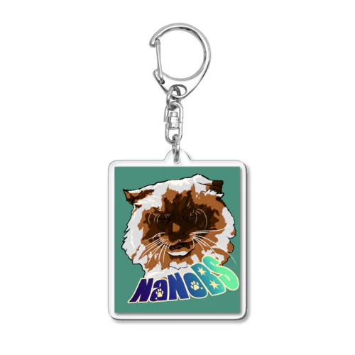 BLACK FACE CAT is super  Acrylic Key Chain