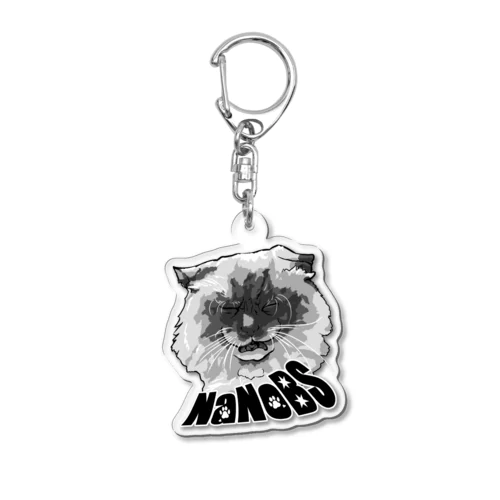 BLACK FACE CAT is super monochrome Acrylic Key Chain