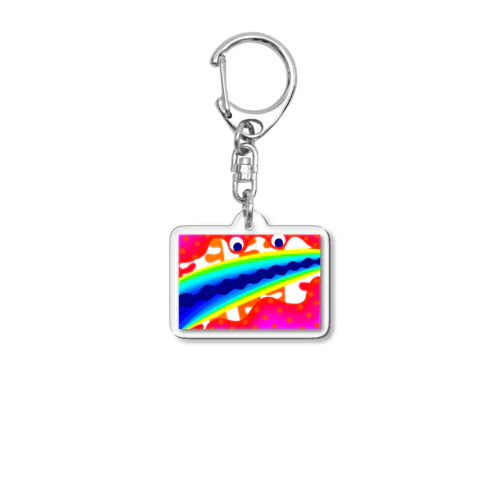 レインボーな貝 Acrylic Key Chain