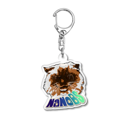 BLACK FACE CAT is super color Acrylic Key Chain