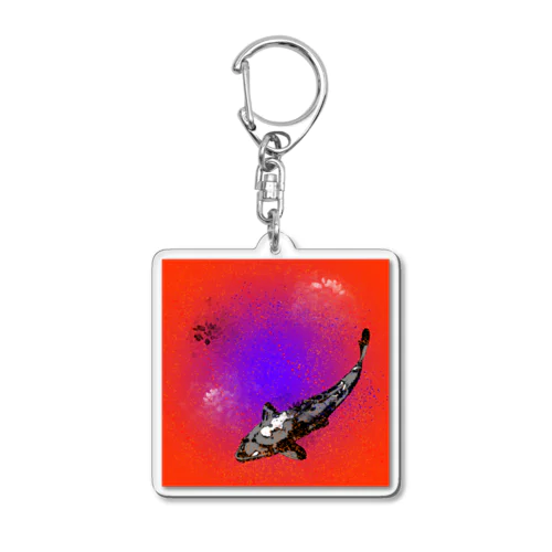 Hot pond carp Acrylic Key Chain