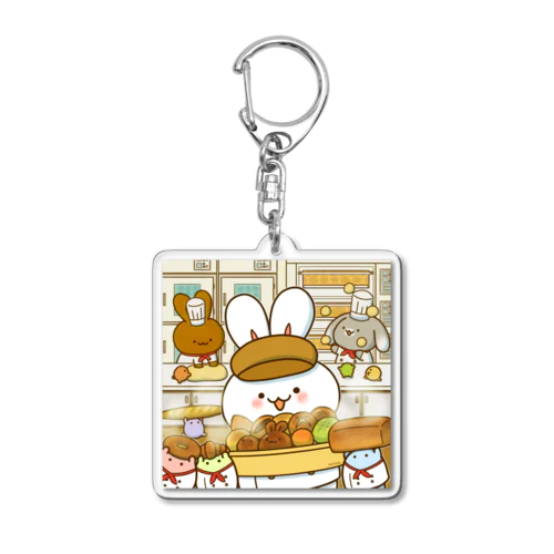 うさぎのぱん屋さん Acrylic Key Chain