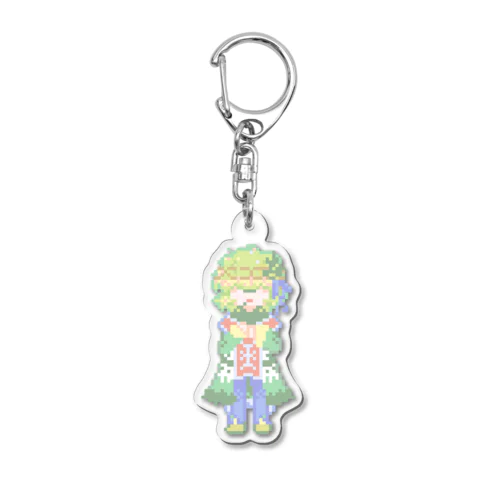 パステルドット_アオマティ<ウルガタ> Acrylic Key Chain