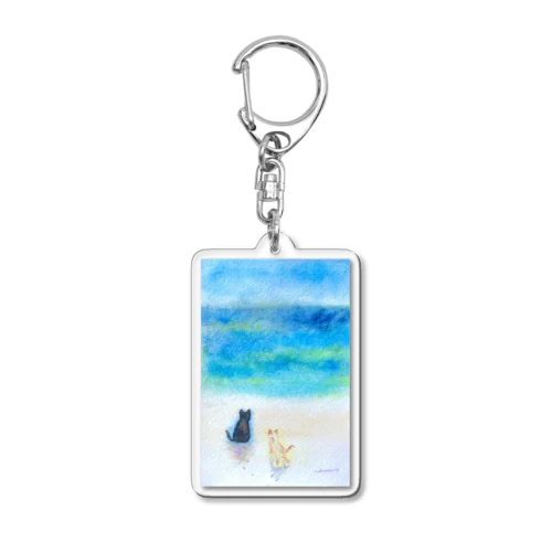 うみにゃー Acrylic Key Chain